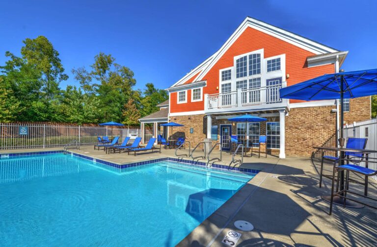 Enjoy fun in the sun at the sparkling pool at our apartments near Austin Landing.